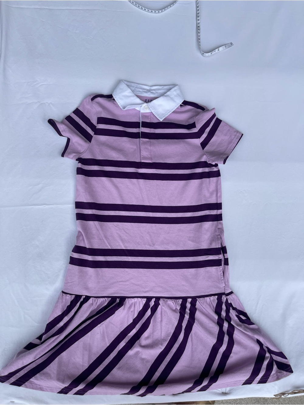 GAP Lilac‎ and Dark Purple Striped Polo Dress